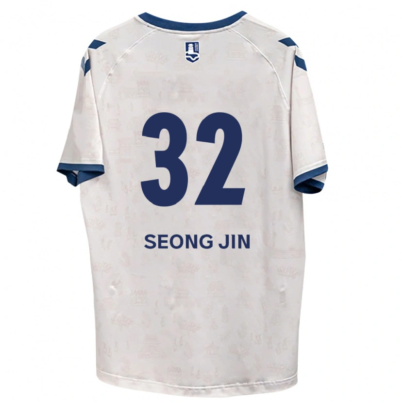 Danxen Dzieci Seong-Jin Park #32 Królewski Niebieski Biały Wyjazdowa Koszulka 2026/27 Koszulki Klubowe