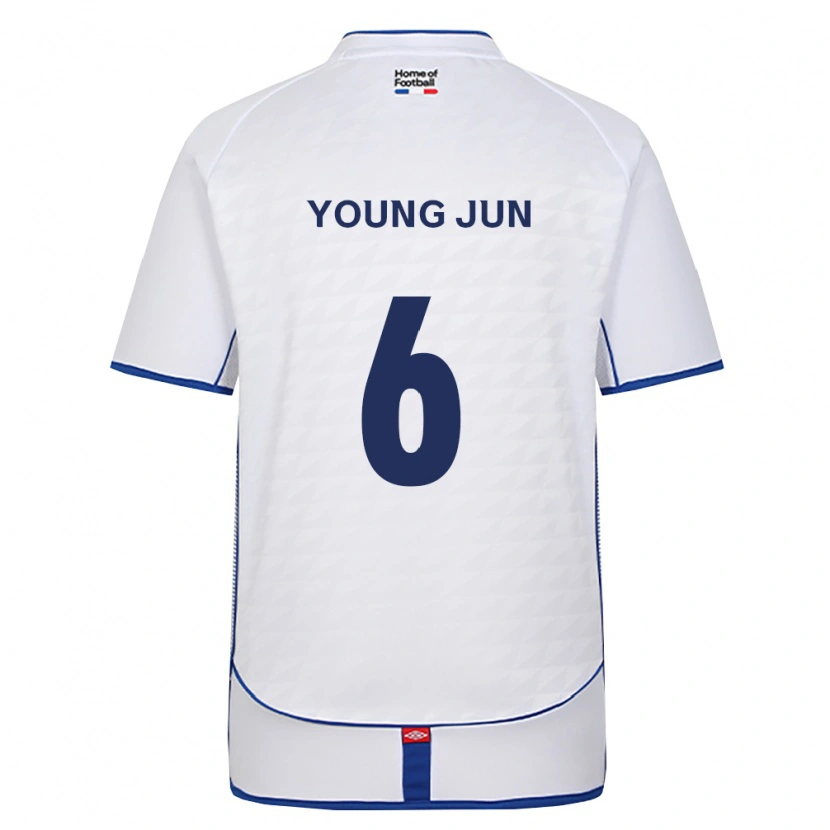 Danxen Dzieci Young-Jun Choi #6 Czarny Biały Czerwony Wyjazdowa Koszulka 2026/27 Koszulki Klubowe