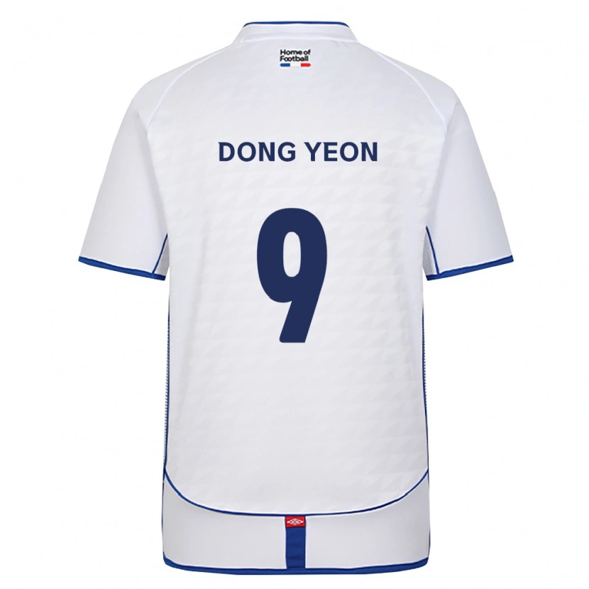 Danxen Dzieci Dong-Yeon Kim #9 Czarny Biały Czerwony Wyjazdowa Koszulka 2026/27 Koszulki Klubowe