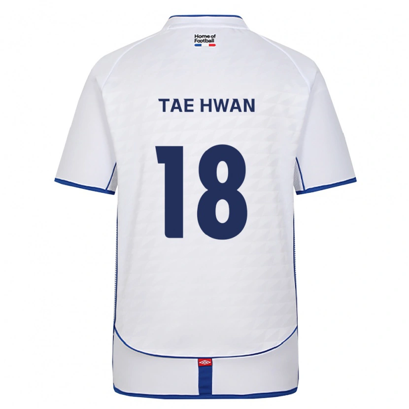 Danxen Dzieci Tae-Hwan Jeong #18 Czarny Biały Czerwony Wyjazdowa Koszulka 2026/27 Koszulki Klubowe