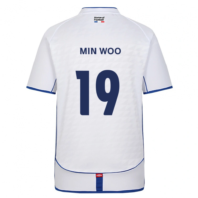 Danxen Dzieci Min-Woo Kim #19 Czarny Biały Czerwony Wyjazdowa Koszulka 2026/27 Koszulki Klubowe