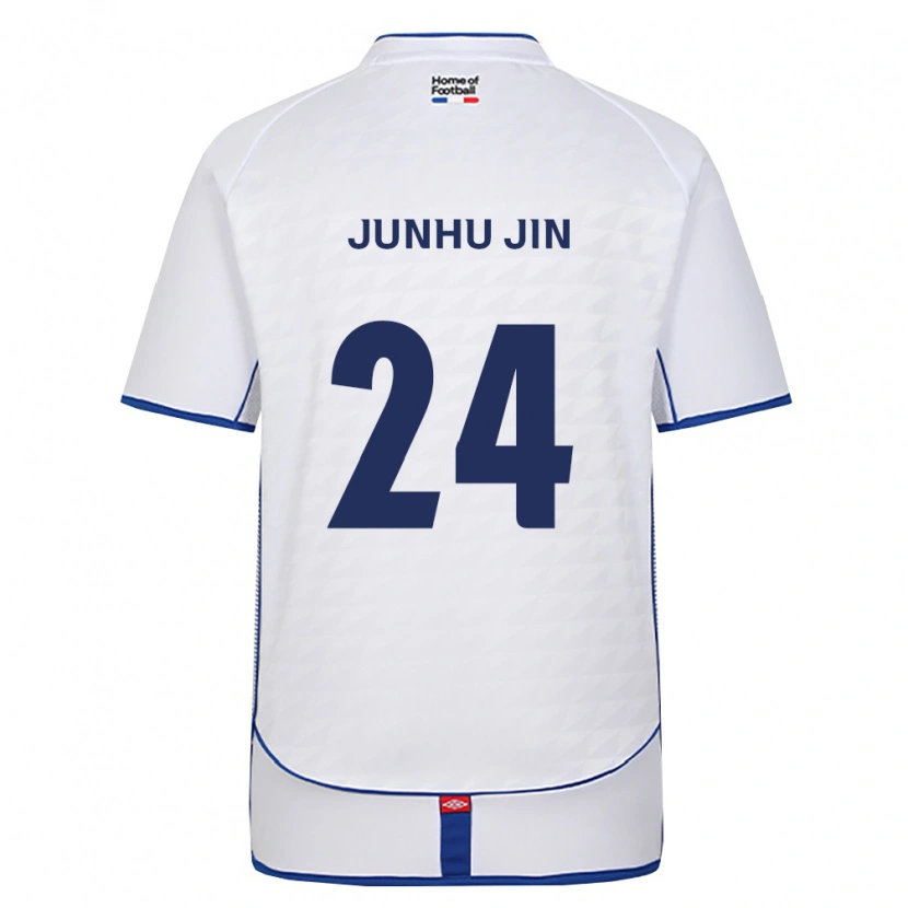 Danxen Dzieci Junhu Jin #24 Czarny Biały Czerwony Wyjazdowa Koszulka 2026/27 Koszulki Klubowe
