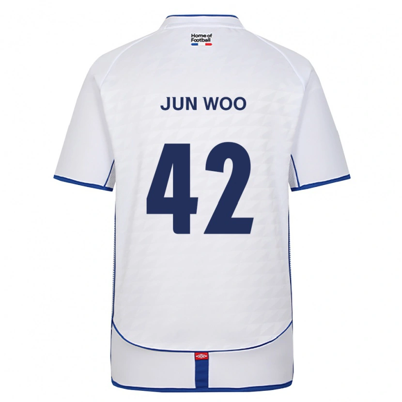 Danxen Dzieci Jun-Woo Lee #42 Czarny Biały Czerwony Wyjazdowa Koszulka 2026/27 Koszulki Klubowe