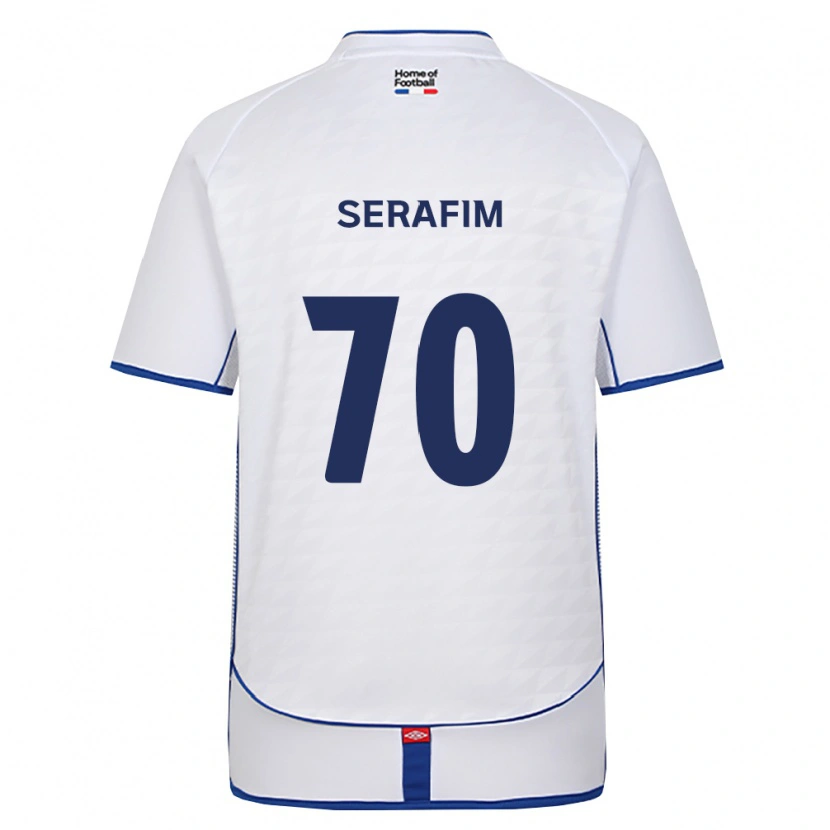 Danxen Dzieci Matheus Serafim #70 Czarny Biały Czerwony Wyjazdowa Koszulka 2026/27 Koszulki Klubowe
