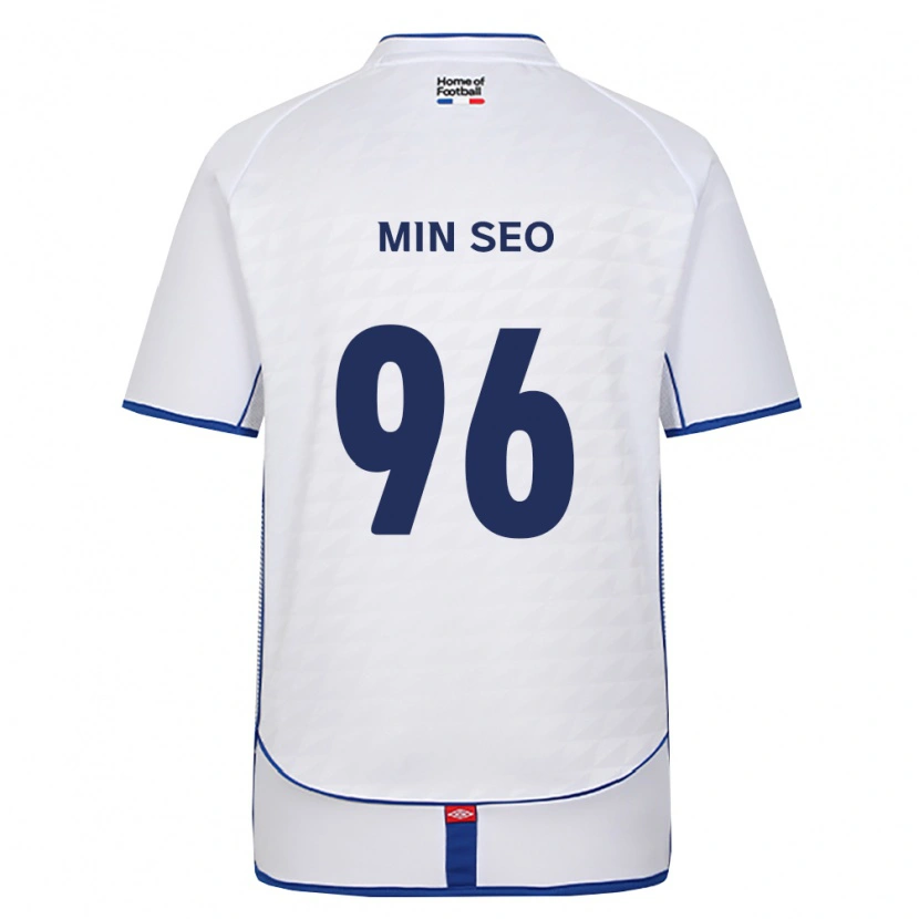 Danxen Dzieci Min-Seo Koo #96 Czarny Biały Czerwony Wyjazdowa Koszulka 2026/27 Koszulki Klubowe