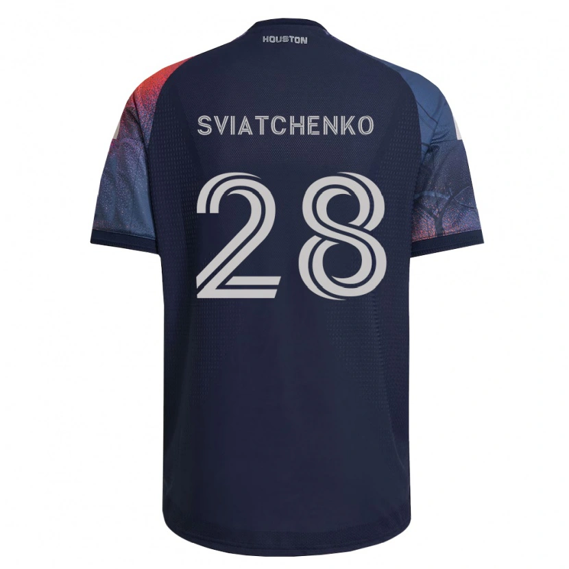Danxen Dzieci Erik Sviatchenko #28 Głęboki Niebieski Biały Pomarańczowy Wyjazdowa Koszulka 2026/27 Koszulki Klubowe
