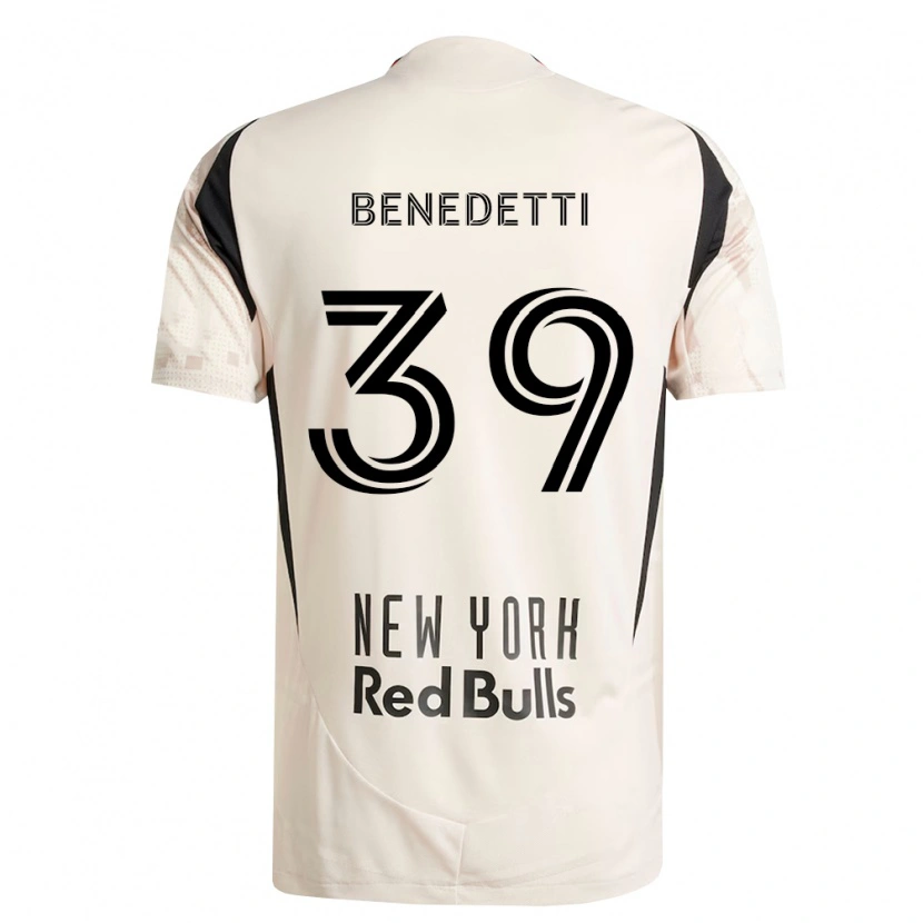 Danxen Dzieci Nehuén Benedetti #39 Kość Słoniowa Czerwony Czarny Wyjazdowa Koszulka 2026/27 Koszulki Klubowe