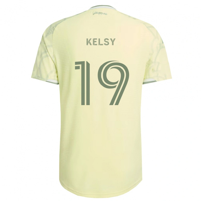 Danxen Dzieci Kevin Kelsy #19 Beżowy Biały Wyjazdowa Koszulka 2026/27 Koszulki Klubowe
