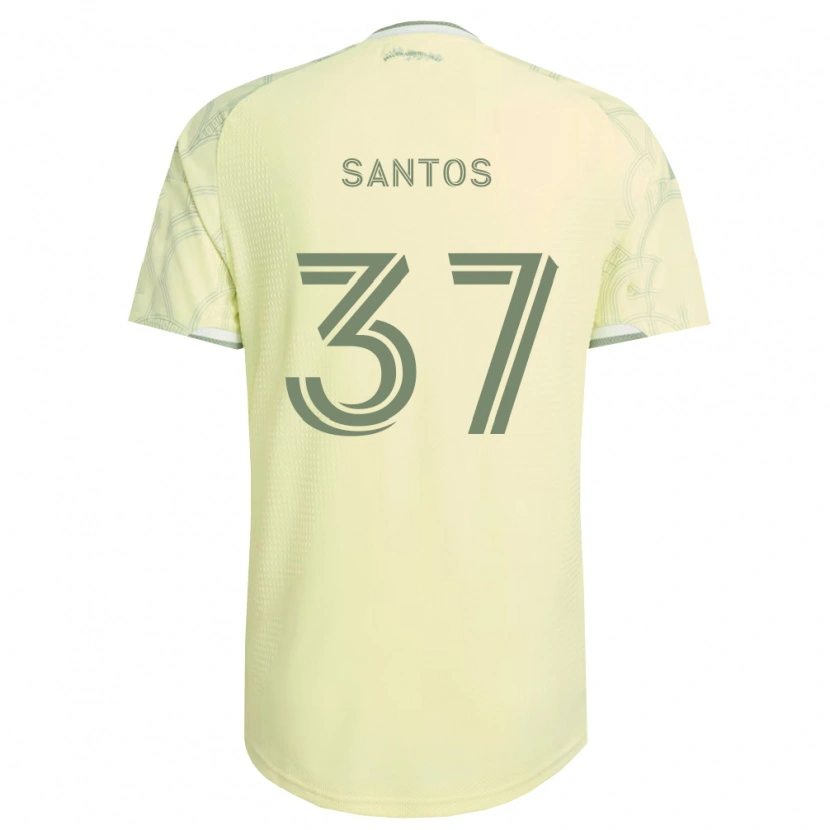 Danxen Dzieci Noah Santos #37 Beżowy Biały Wyjazdowa Koszulka 2026/27 Koszulki Klubowe