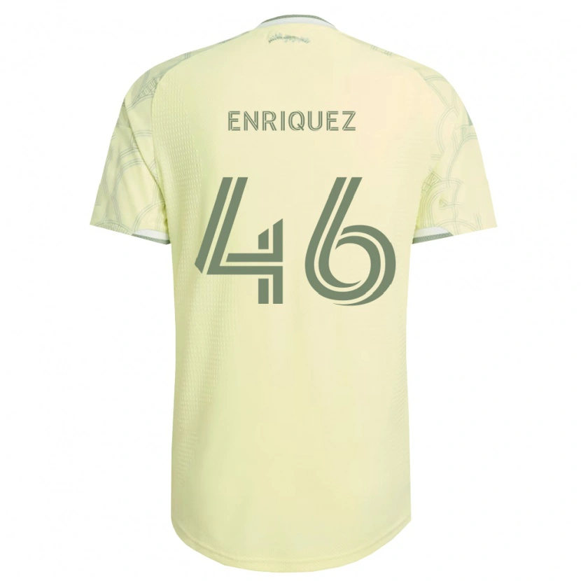 Danxen Dzieci Adolfo Enríquez #46 Beżowy Biały Wyjazdowa Koszulka 2026/27 Koszulki Klubowe
