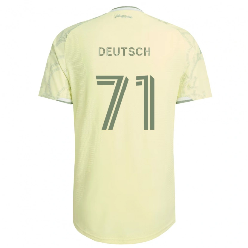 Danxen Dzieci Maverick Deutsch #71 Beżowy Biały Wyjazdowa Koszulka 2026/27 Koszulki Klubowe