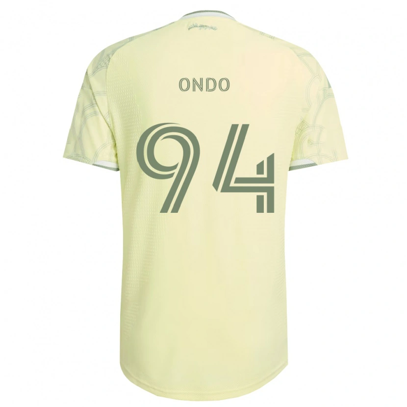 Danxen Dzieci Charles Ondo #94 Beżowy Biały Wyjazdowa Koszulka 2026/27 Koszulki Klubowe