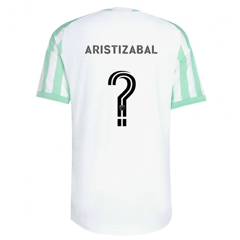Danxen Dzieci Nicolas Aristizabal #0 Jasnozielony Czarny Biały Wyjazdowa Koszulka 2026/27 Koszulki Klubowe