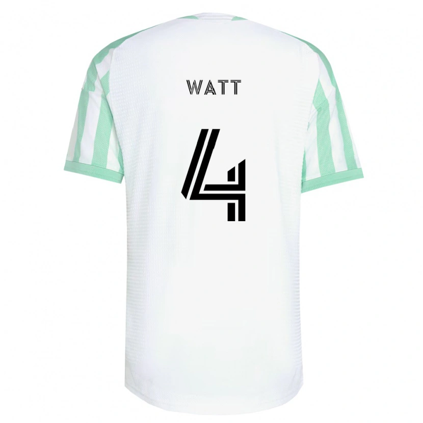 Danxen Dzieci Evan Watt #4 Jasnozielony Czarny Biały Wyjazdowa Koszulka 2026/27 Koszulki Klubowe