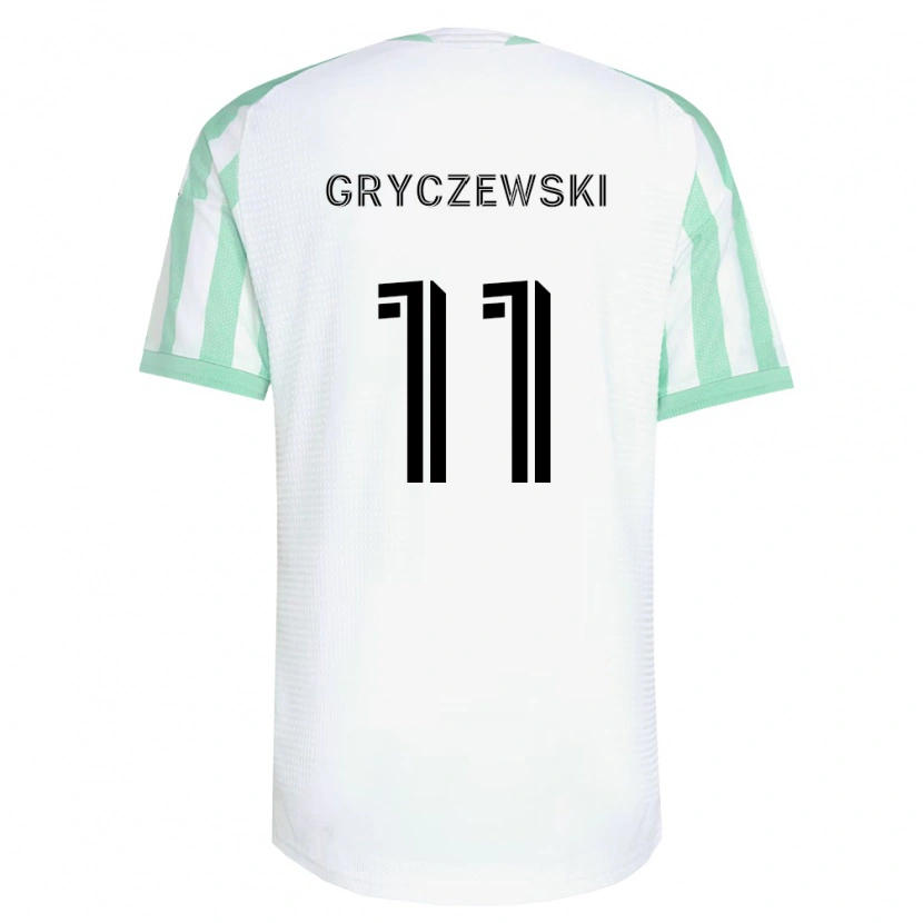 Danxen Dzieci Patrick Gryczewski #11 Jasnozielony Czarny Biały Wyjazdowa Koszulka 2026/27 Koszulki Klubowe