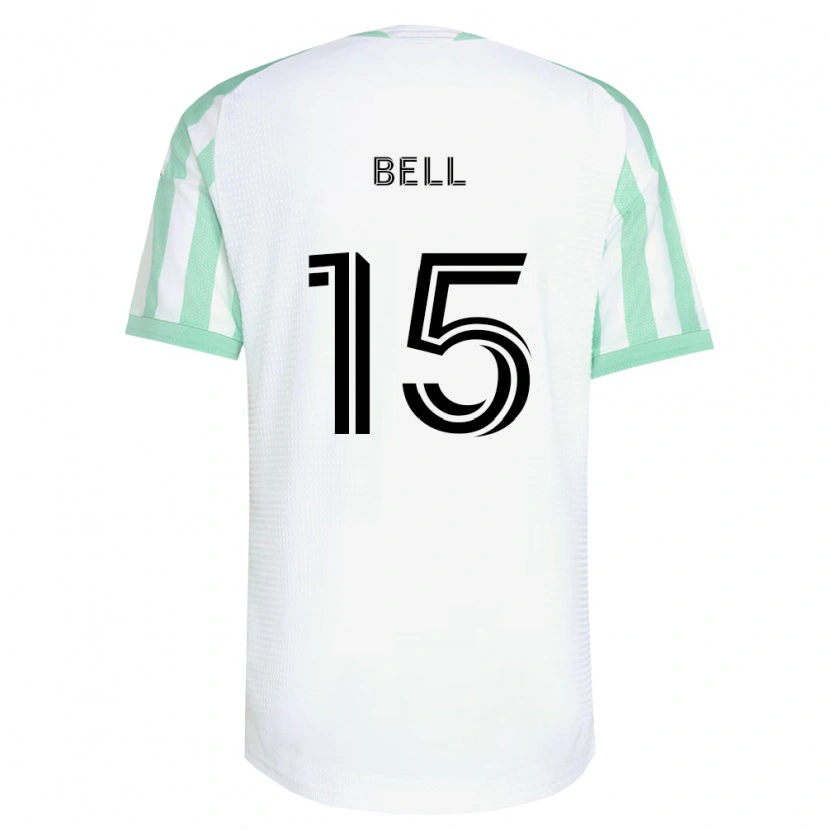 Danxen Dzieci Jon Bell #15 Jasnozielony Czarny Biały Wyjazdowa Koszulka 2026/27 Koszulki Klubowe