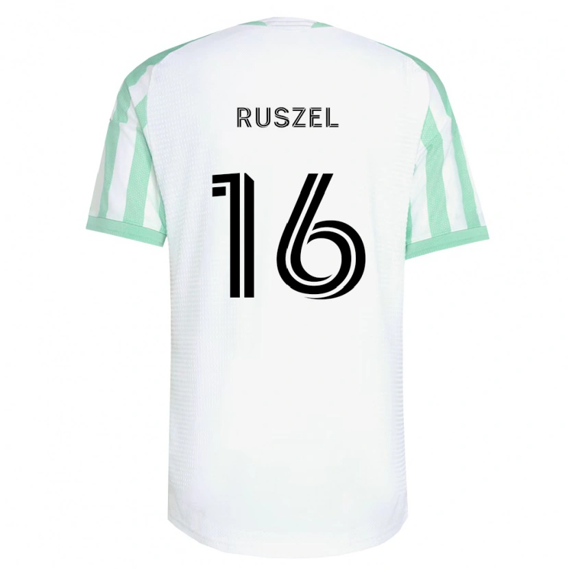 Danxen Dzieci Marcel Ruszel #16 Jasnozielony Czarny Biały Wyjazdowa Koszulka 2026/27 Koszulki Klubowe