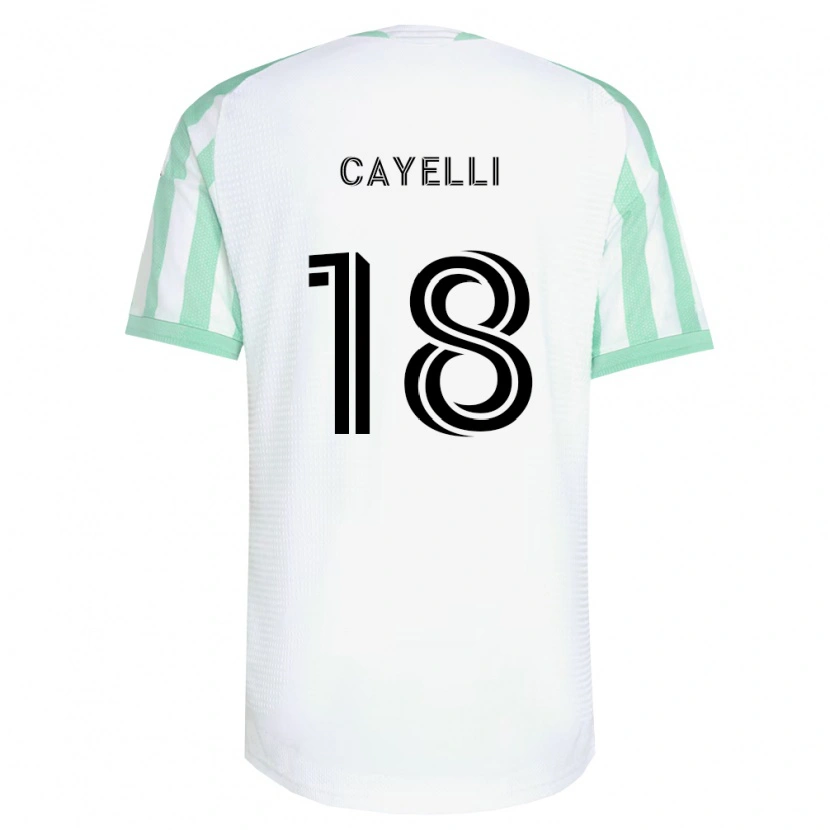 Danxen Dzieci Patrick Cayelli #18 Jasnozielony Czarny Biały Wyjazdowa Koszulka 2026/27 Koszulki Klubowe