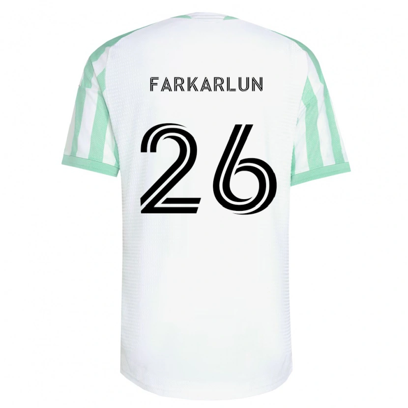 Danxen Dzieci Jimmy Farkarlun #26 Jasnozielony Czarny Biały Wyjazdowa Koszulka 2026/27 Koszulki Klubowe