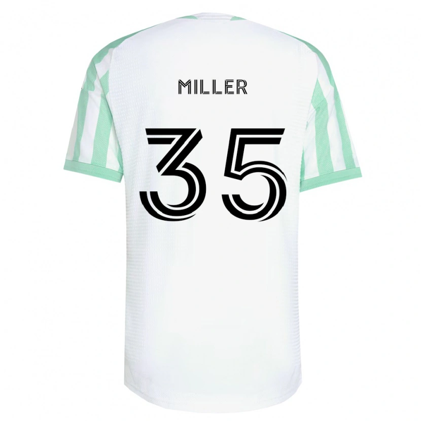 Danxen Dzieci Mason Miller #35 Jasnozielony Czarny Biały Wyjazdowa Koszulka 2026/27 Koszulki Klubowe