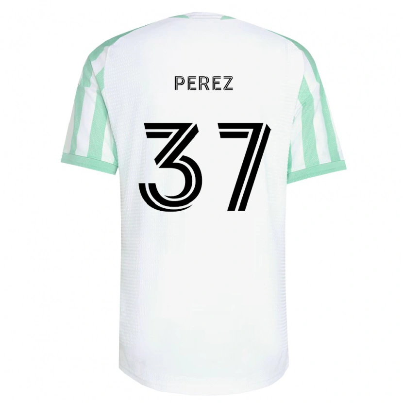 Danxen Dzieci Damion Perez #37 Jasnozielony Czarny Biały Wyjazdowa Koszulka 2026/27 Koszulki Klubowe