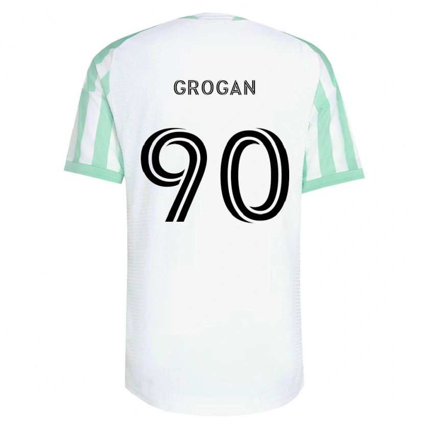 Danxen Dzieci Peter Grogan #90 Jasnozielony Czarny Biały Wyjazdowa Koszulka 2026/27 Koszulki Klubowe
