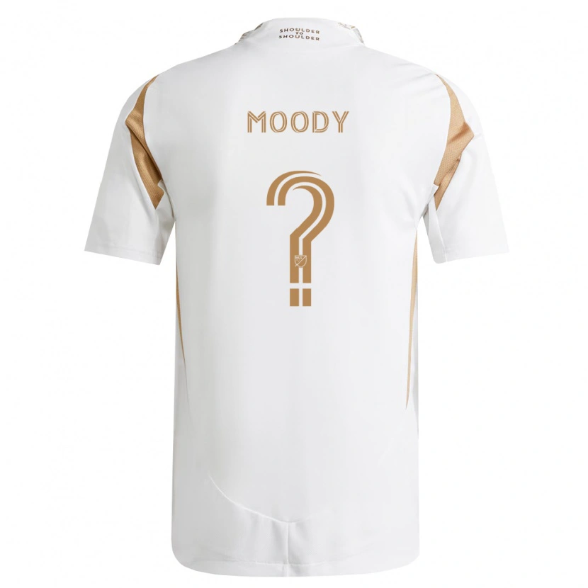 Danxen Dzieci Noah Moody #0 Biały Brązowy Wyjazdowa Koszulka 2026/27 Koszulki Klubowe
