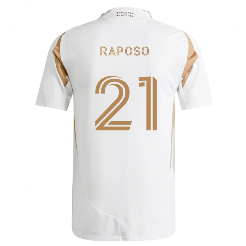 Danxen Dzieci Ryan Raposo #21 Biały Brązowy Wyjazdowa Koszulka 2026/27 Koszulki Klubowe