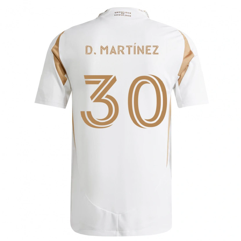 Danxen Dzieci David Martínez #30 Biały Brązowy Wyjazdowa Koszulka 2026/27 Koszulki Klubowe