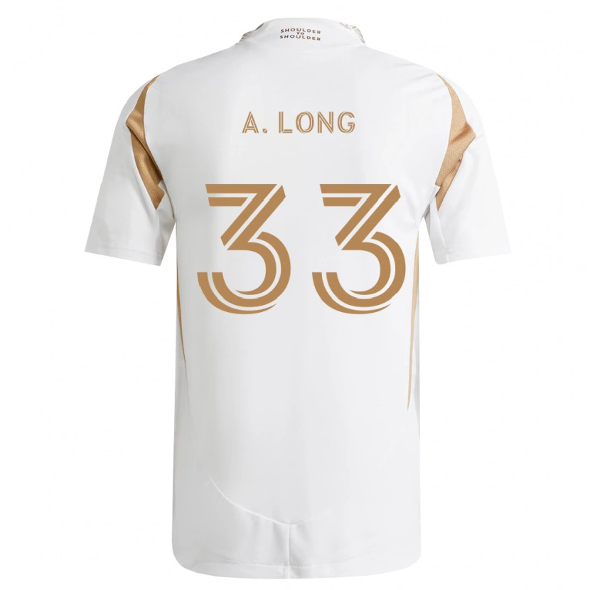Danxen Dzieci Aaron Long #33 Biały Brązowy Wyjazdowa Koszulka 2026/27 Koszulki Klubowe