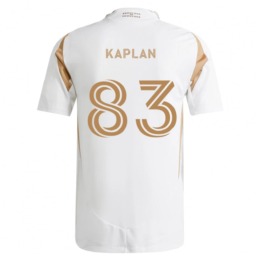 Danxen Dzieci Skylar Kaplan #83 Biały Brązowy Wyjazdowa Koszulka 2026/27 Koszulki Klubowe