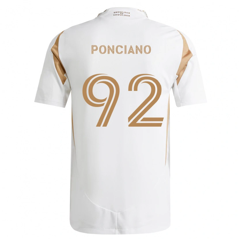 Danxen Dzieci Emir Ponciano #92 Biały Brązowy Wyjazdowa Koszulka 2026/27 Koszulki Klubowe