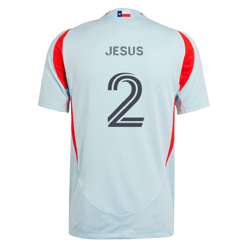Danxen Dzieci Geovane Jesus #2 Ciemnoszary Biały Czerwony Wyjazdowa Koszulka 2026/27 Koszulki Klubowe