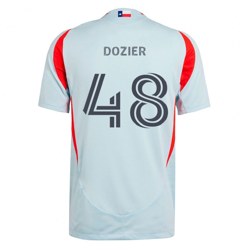 Danxen Dzieci Jonathon Dozier #48 Ciemnoszary Biały Czerwony Wyjazdowa Koszulka 2026/27 Koszulki Klubowe
