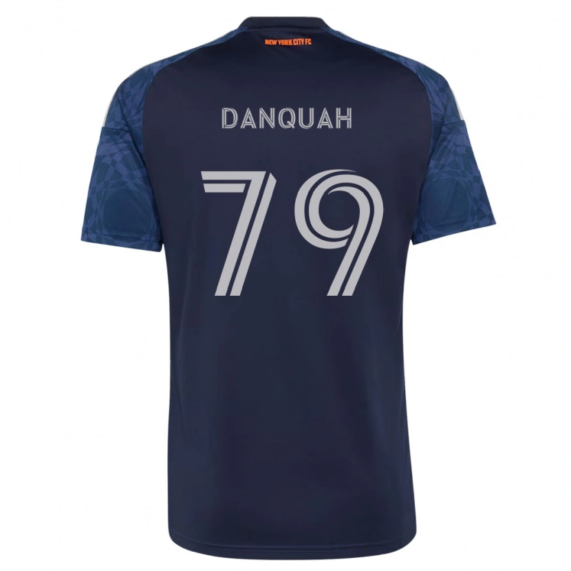 Danxen Dzieci Caleb Danquah #79 Głęboki Niebieski Biały Wyjazdowa Koszulka 2026/27 Koszulki Klubowe