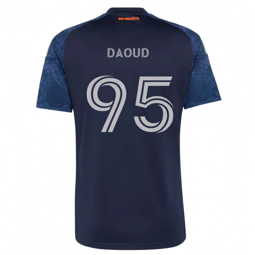 Danxen Dzieci Rami Daoud #95 Głęboki Niebieski Biały Wyjazdowa Koszulka 2026/27 Koszulki Klubowe