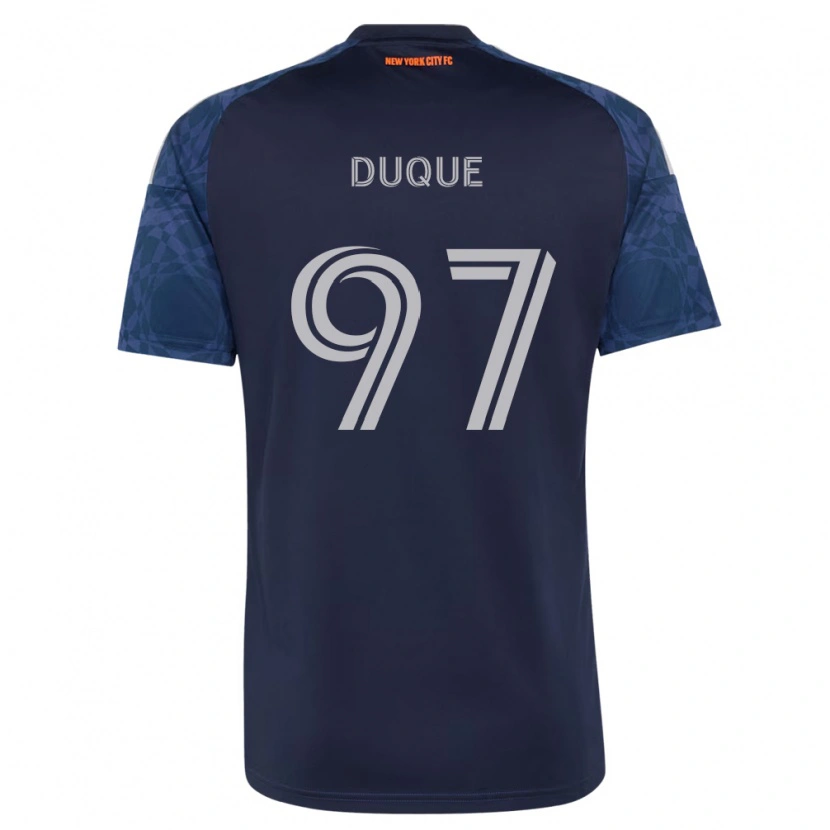 Danxen Dzieci David Duque #97 Głęboki Niebieski Biały Wyjazdowa Koszulka 2026/27 Koszulki Klubowe