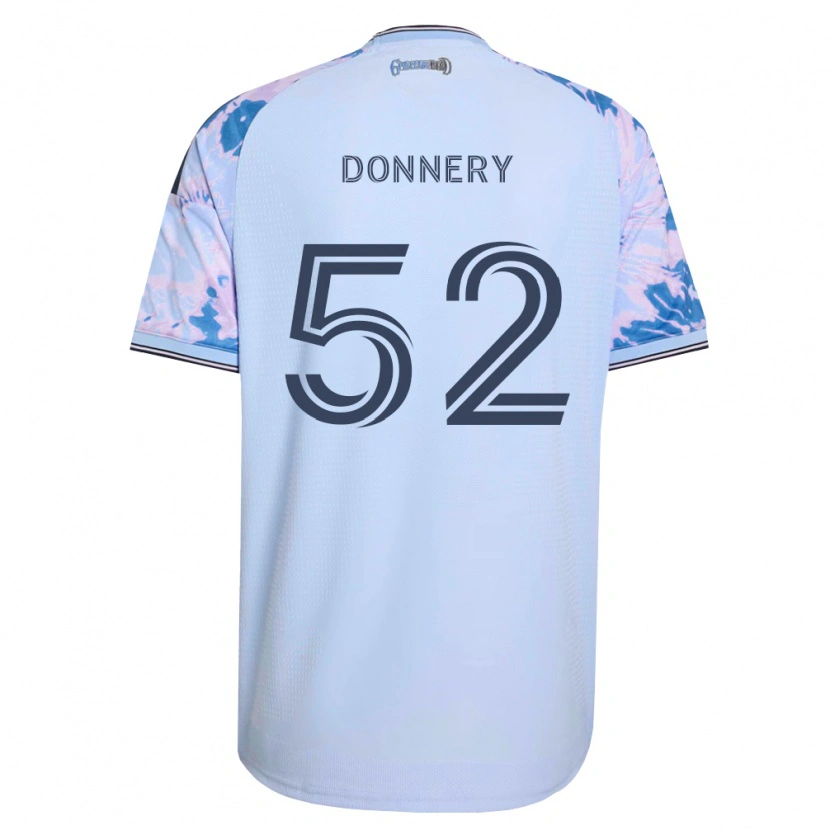 Danxen Dzieci Julian Donnery #52 Królewski Niebieski Biały Czarny Wyjazdowa Koszulka 2026/27 Koszulki Klubowe