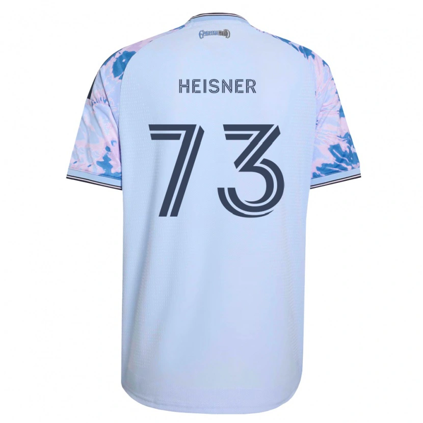 Danxen Dzieci Jacob Heisner #73 Królewski Niebieski Biały Czarny Wyjazdowa Koszulka 2026/27 Koszulki Klubowe