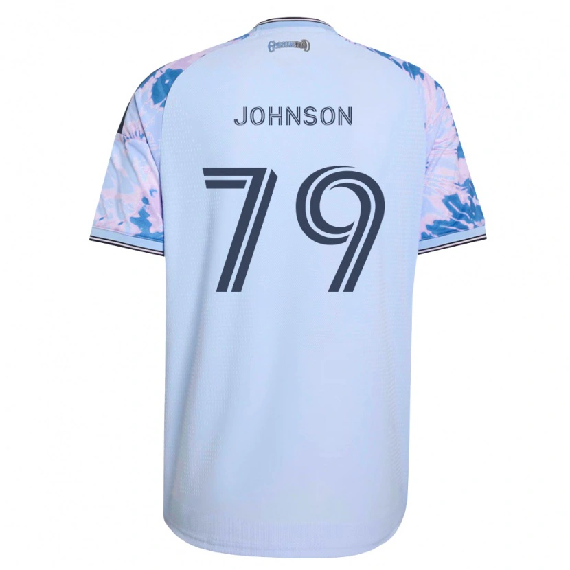 Danxen Dzieci Darius Johnson #79 Królewski Niebieski Biały Czarny Wyjazdowa Koszulka 2026/27 Koszulki Klubowe
