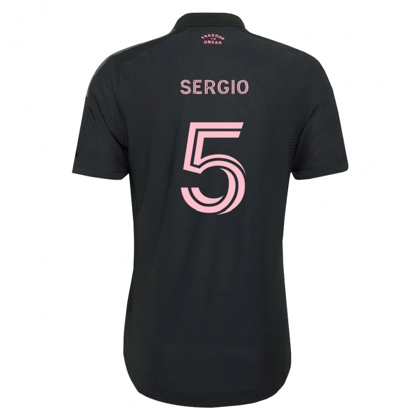Danxen Dzieci Sergio Busquets #5 Różowy Czarny Biały Wyjazdowa Koszulka 2026/27 Koszulki Klubowe
