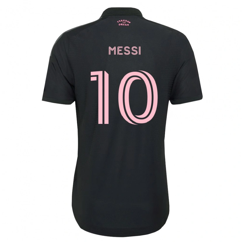 Danxen Dzieci Lionel Messi #10 Różowy Czarny Biały Wyjazdowa Koszulka 2026/27 Koszulki Klubowe
