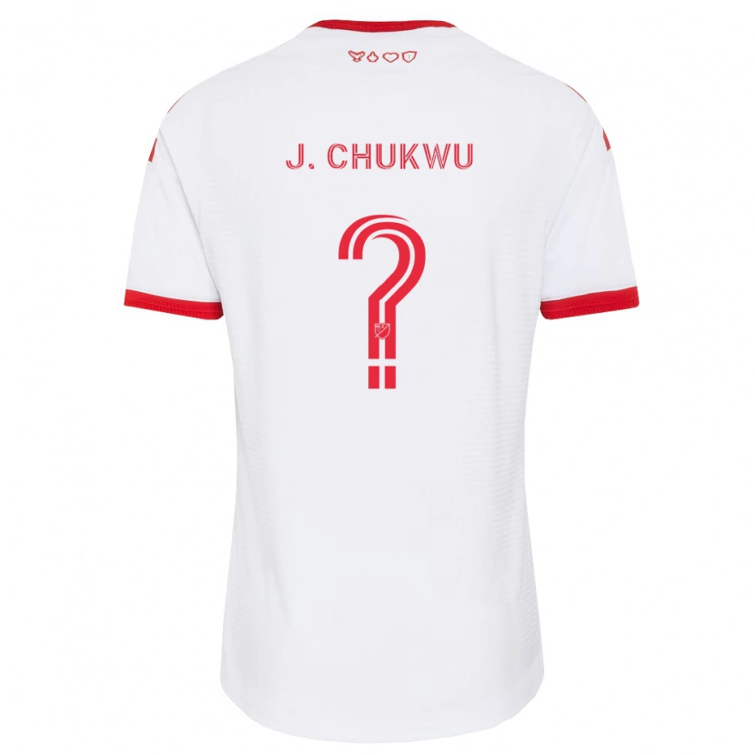 Danxen Dzieci Joses Chukwu #0 Biały Czerwony Czarny Wyjazdowa Koszulka 2026/27 Koszulki Klubowe