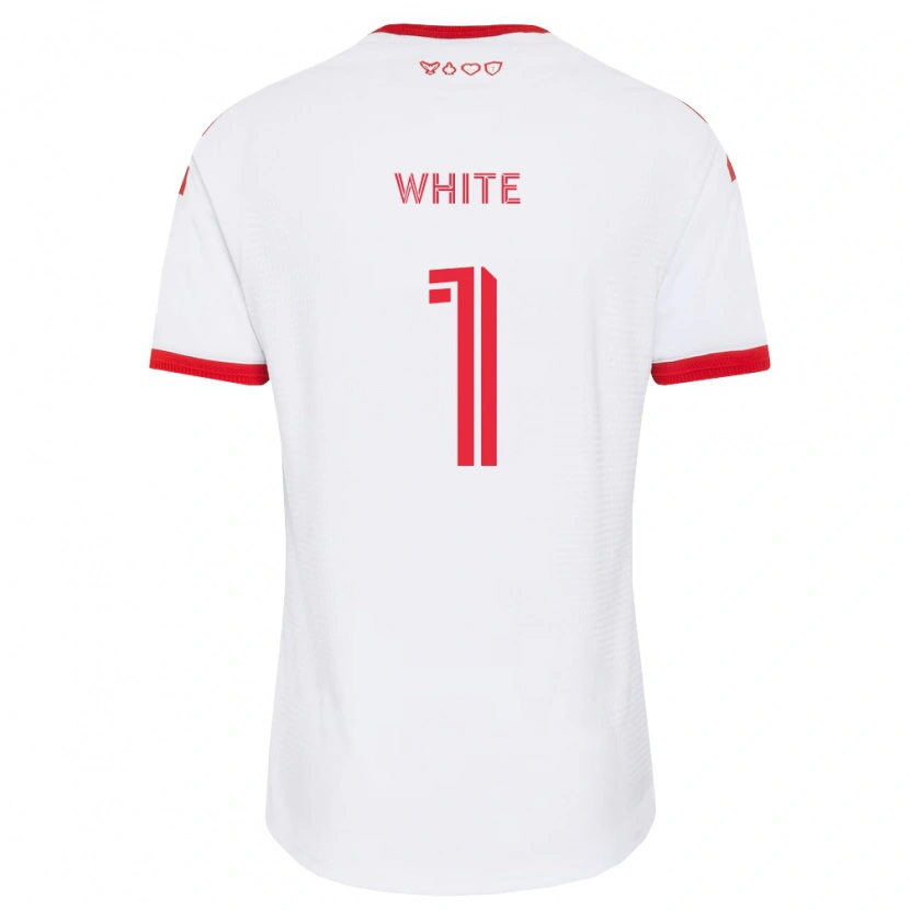 Danxen Dzieci O'mario White #1 Biały Czerwony Czarny Wyjazdowa Koszulka 2026/27 Koszulki Klubowe