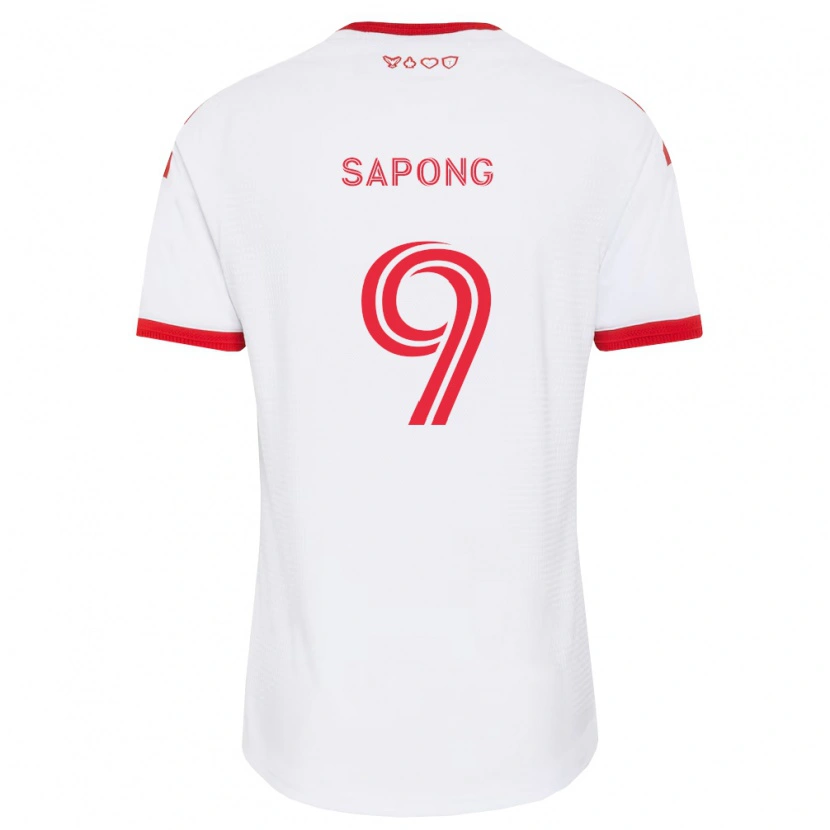 Danxen Dzieci C.j. Sapong #9 Biały Czerwony Czarny Wyjazdowa Koszulka 2026/27 Koszulki Klubowe