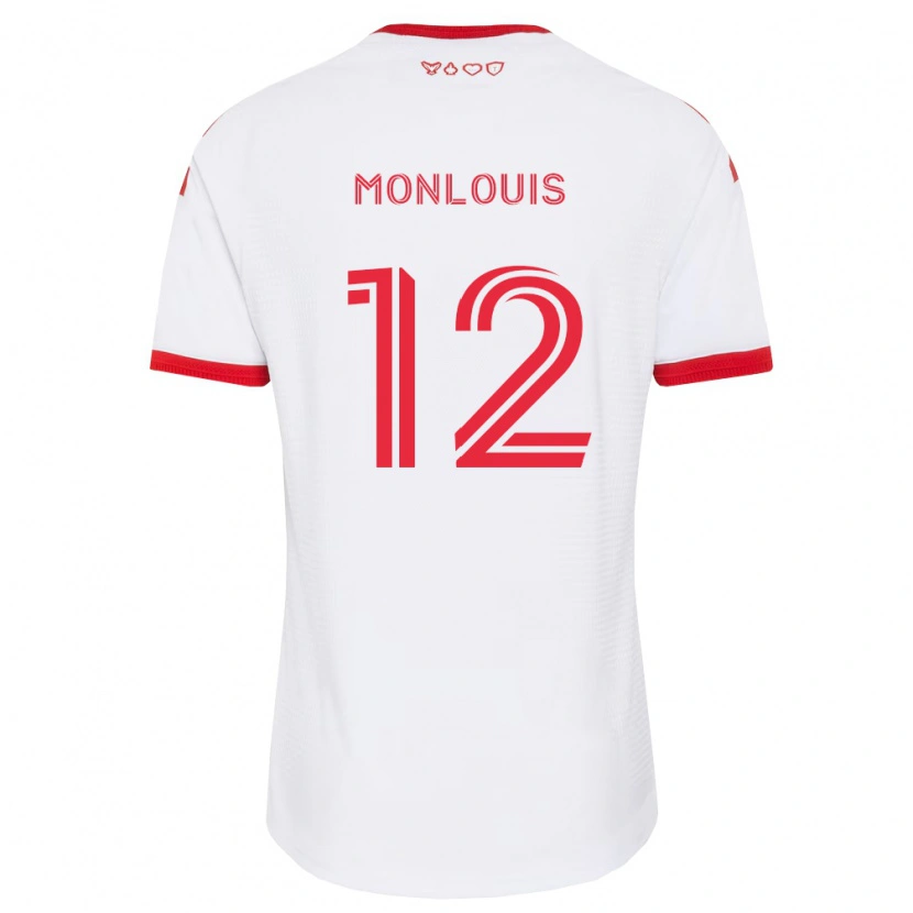 Danxen Dzieci Zane Monlouis #12 Biały Czerwony Czarny Wyjazdowa Koszulka 2026/27 Koszulki Klubowe