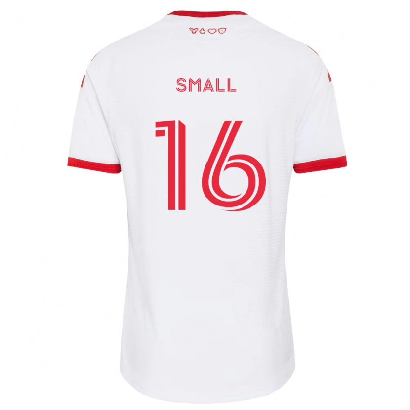 Danxen Dzieci Khaleel Small #16 Biały Czerwony Czarny Wyjazdowa Koszulka 2026/27 Koszulki Klubowe