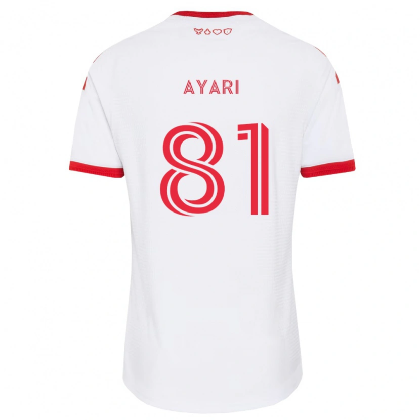 Danxen Dzieci Hassan Ayari #81 Biały Czerwony Czarny Wyjazdowa Koszulka 2026/27 Koszulki Klubowe