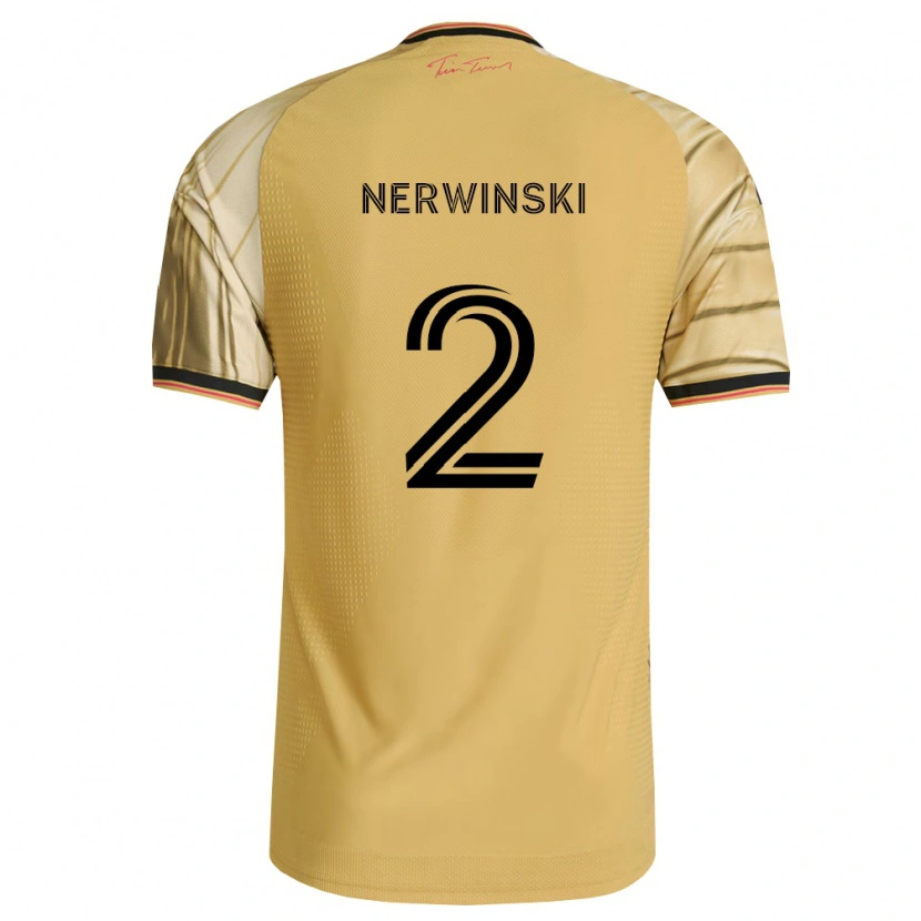 Danxen Dzieci Jake Nerwinski #2 Brązowy Żółty Czarny Wyjazdowa Koszulka 2026/27 Koszulki Klubowe