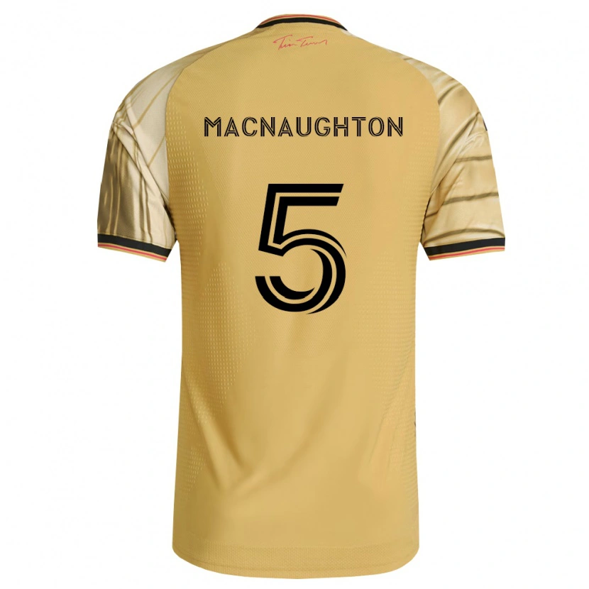Danxen Dzieci Lukas Macnaughton #5 Brązowy Żółty Czarny Wyjazdowa Koszulka 2026/27 Koszulki Klubowe